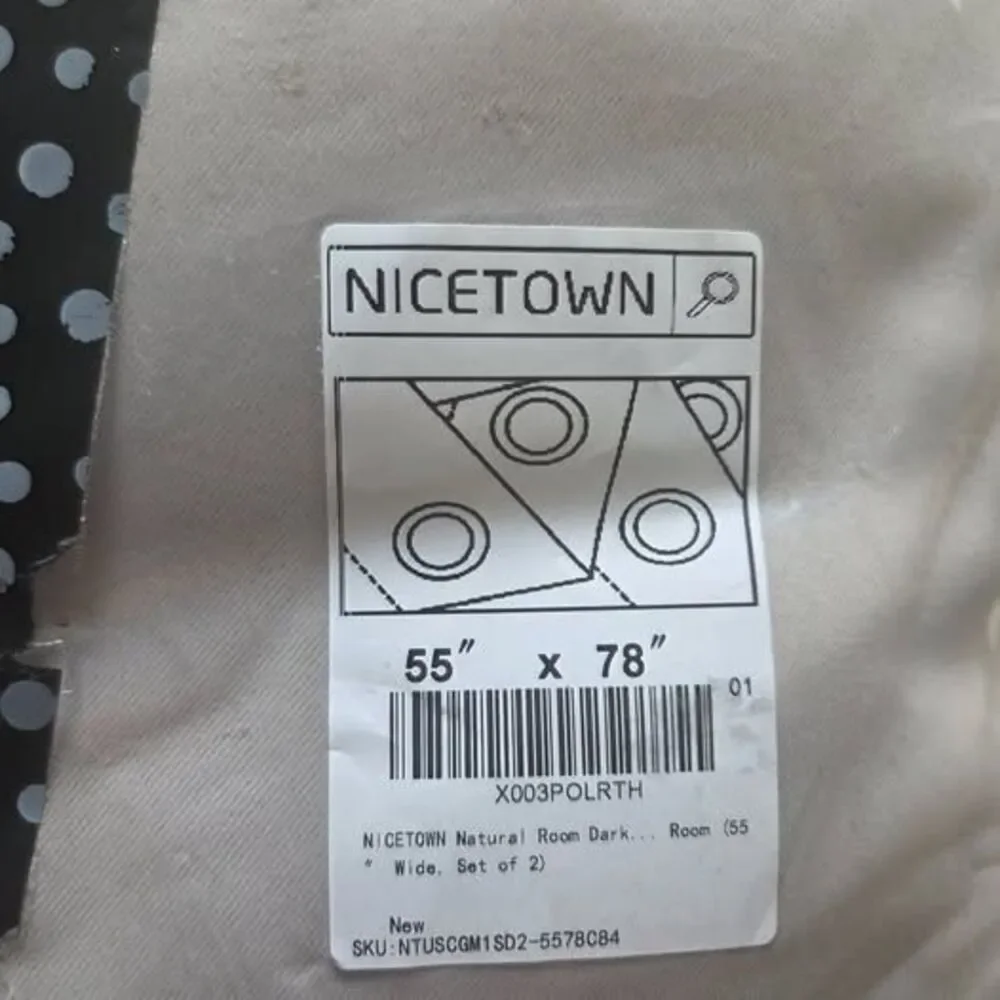 NICETOWN Natural Room Darkening Curtains 78